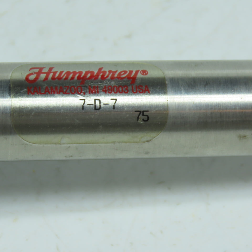 Humphrey 7-D-7 Air Cylinder 3/4" Bore 7" Stroke Double Acting Nose Mount