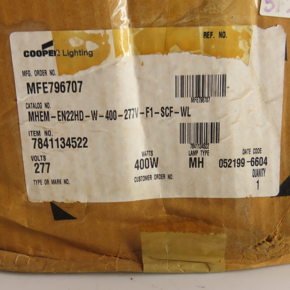 Cooper MHEM-EN22HD-W-400-277V 400W Metal Halide Light Fixture 277V