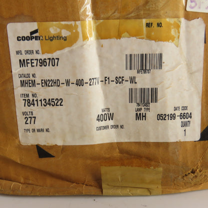 Cooper MHEM-EN22HD-W-400-277V 400W Metal Halide Light Fixture 277V