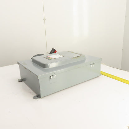 Square D HU461AWKEI 30A Non Fusible Safety Disconnect Switch 600VAC 4-Pole