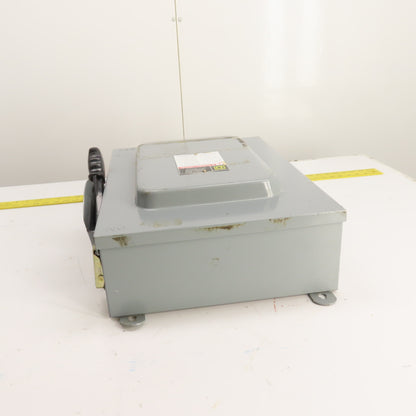 Square D HU461AWKEI 30A Non Fusible Safety Disconnect Switch 600VAC 4-Pole