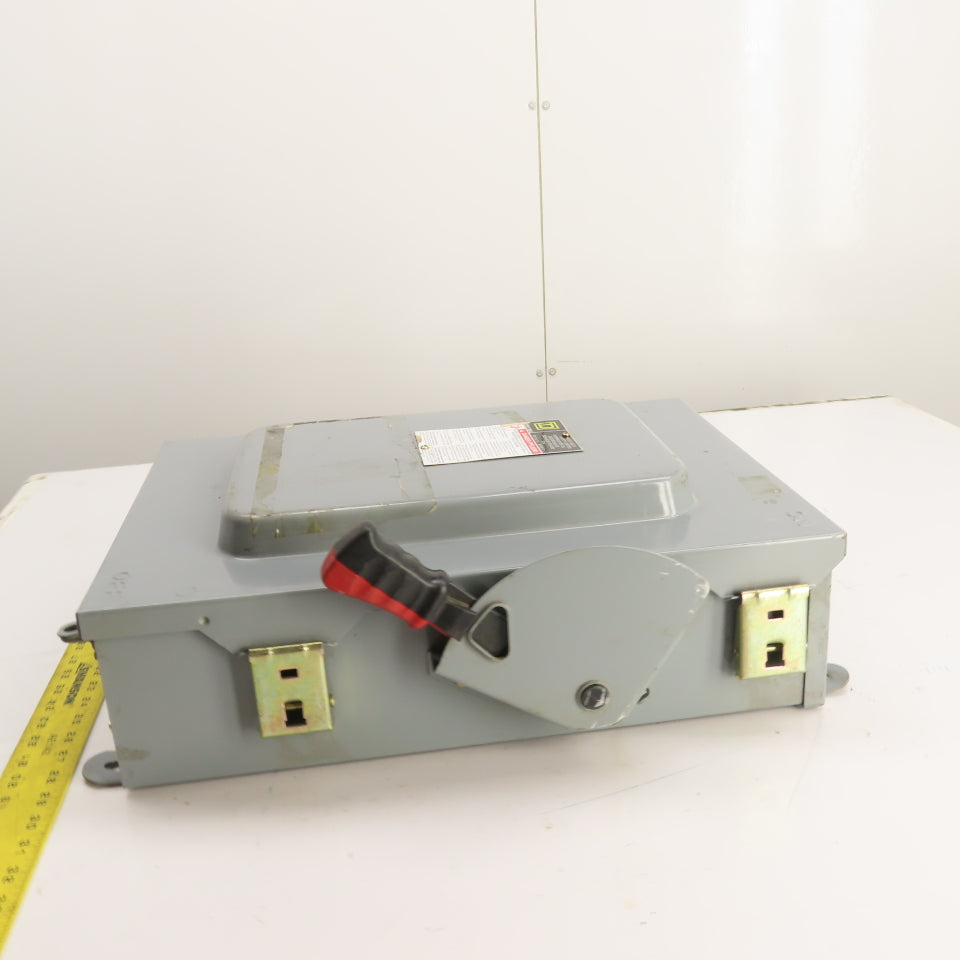 Square D HU461AWKEI 30A Non Fusible Safety Disconnect Switch 600VAC 4-Pole