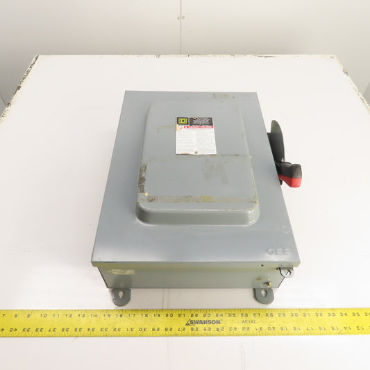 Square D HU461AWKEI 30A Non Fusible Safety Disconnect Switch 600VAC 4-Pole
