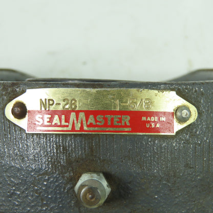 Sealmaster NP-26 2-Bolt Pillow Block Bearing 1-5/8" Bore