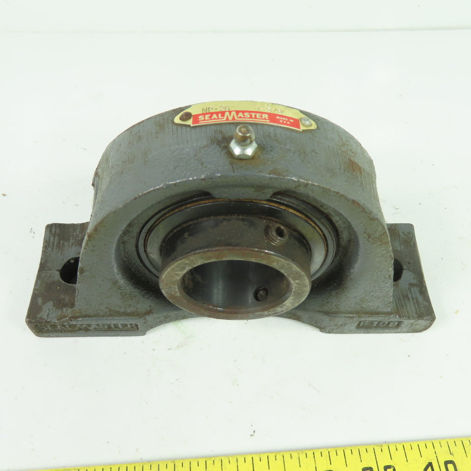 Sealmaster NP-26 2-Bolt Pillow Block Bearing 1-5/8" Bore