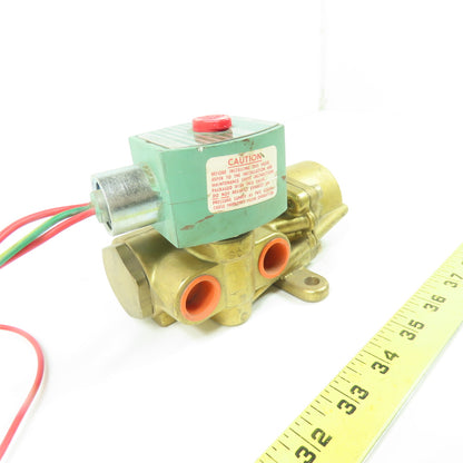 ASCO 8344G74 4-Way Solenoid Valve 1/2" 120V