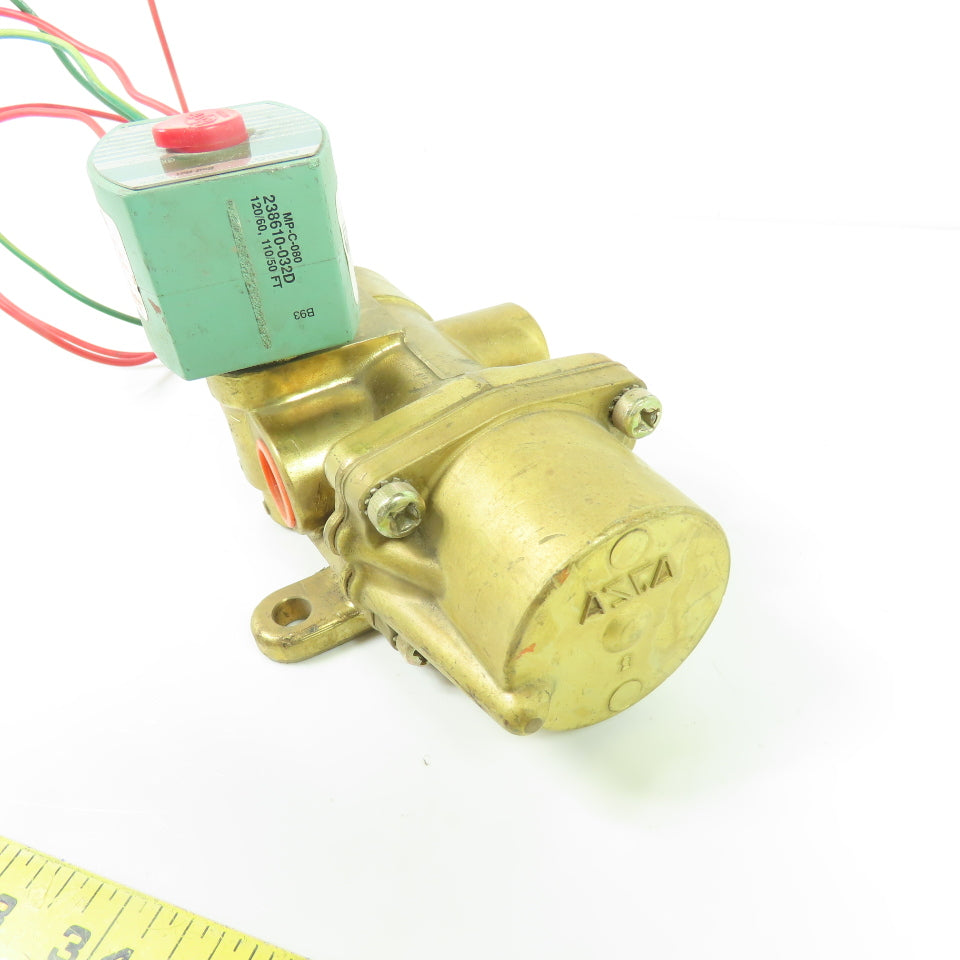ASCO 8344G74 4-Way Solenoid Valve 1/2" 120V