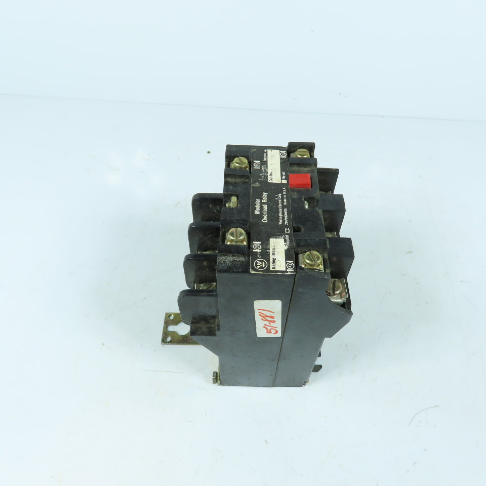 Westinghouse 1373D02G34 MORA 1 MAE Modular Overload Relay Model A 600VAC