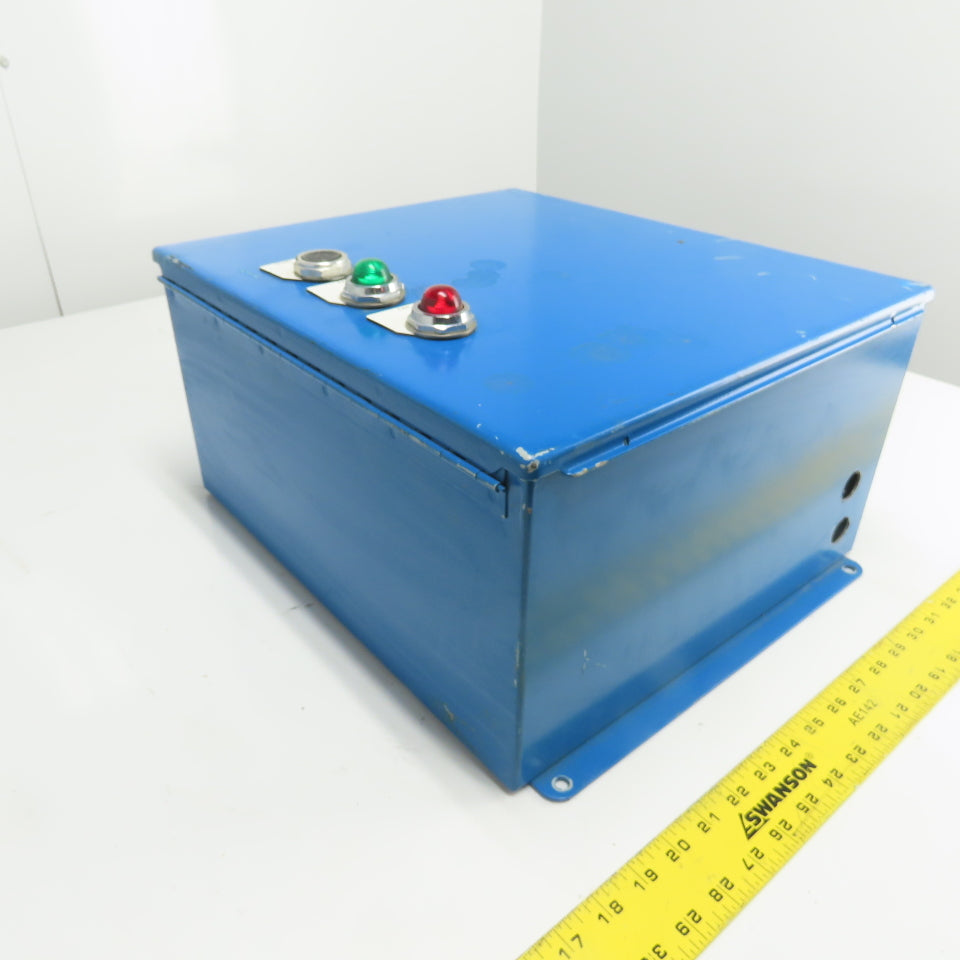 Hoffman A16148CH NEMA 12 13 Electrical Enclosure W/ Pilot Lights 16" x 14" x 8"