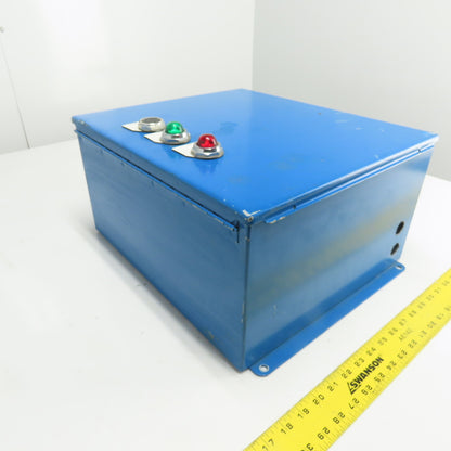 Hoffman A16148CH NEMA 12 13 Electrical Enclosure W/ Pilot Lights 16" x 14" x 8"
