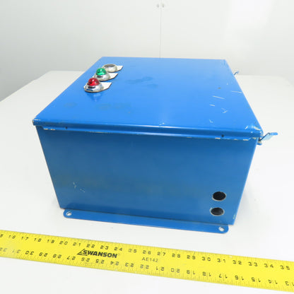 Hoffman A16148CH NEMA 12 13 Electrical Enclosure W/ Pilot Lights 16" x 14" x 8"