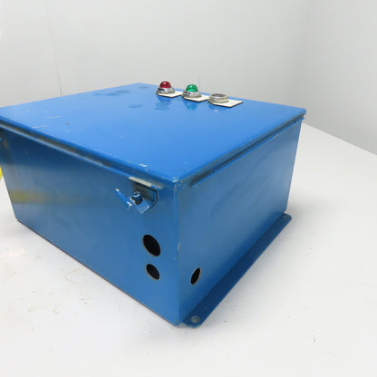 Hoffman A16148CH NEMA 12 13 Electrical Enclosure W/ Pilot Lights 16" x 14" x 8"