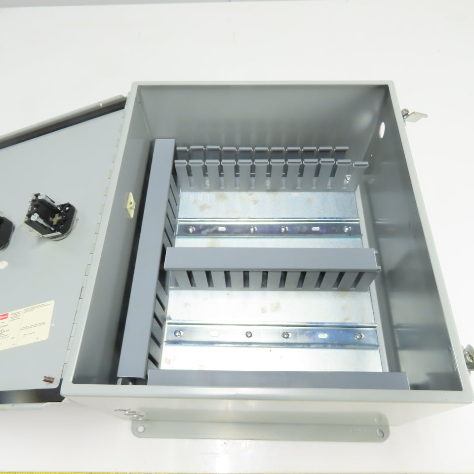 Hoffman A16148CH NEMA 12 13 Electrical Enclosure W/ Push Buttons 16" x 14" x 8"