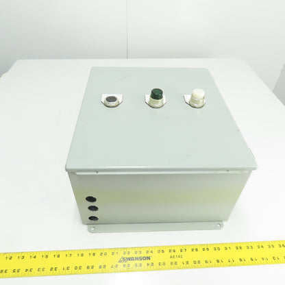 Hoffman A16148CH NEMA 12 13 Electrical Enclosure W/ Push Buttons 16" x 14" x 8"