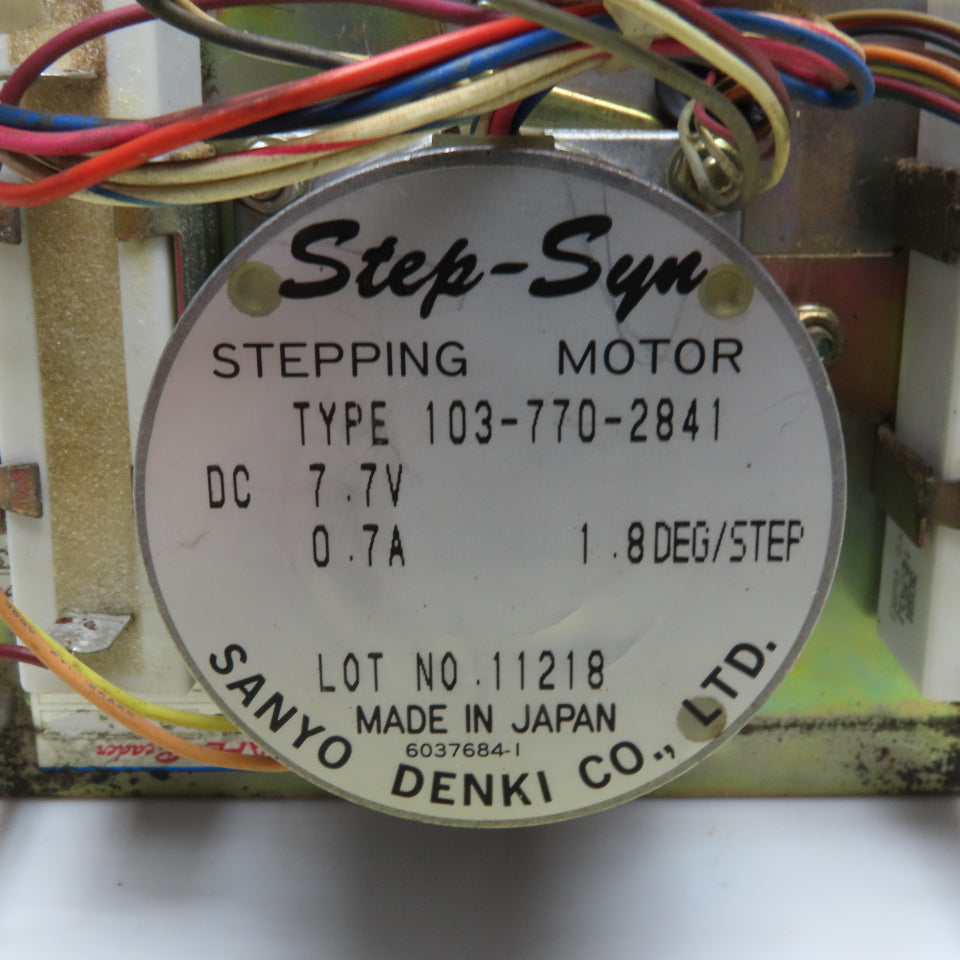 Sanyo Denki 2801-2 Tape Reader 7.7VDC 1.8°