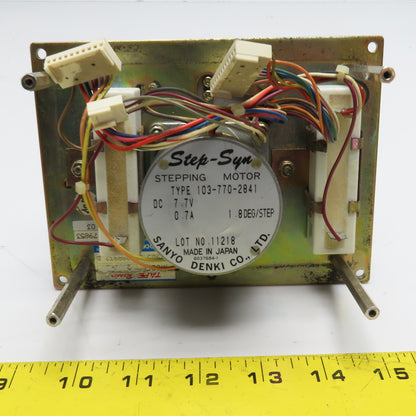 Sanyo Denki 2801-2 Tape Reader 7.7VDC 1.8°