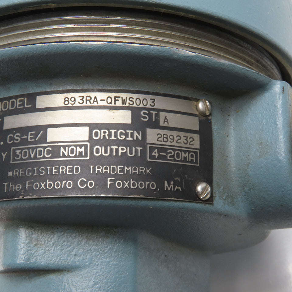 Foxboro 893RA-QFWS003 B0300AH Temperature Transmitter 25-125°F 30VDC