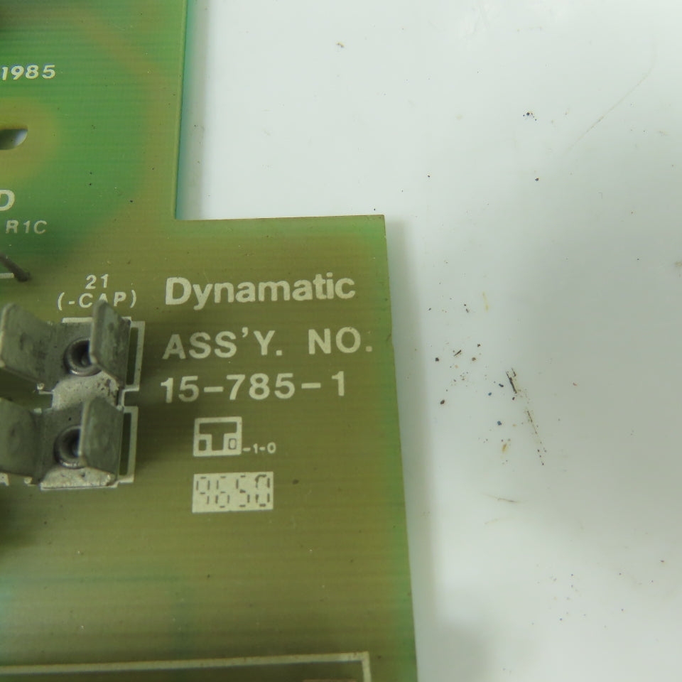 Dynamatic 15-785-1 Bus Cap / Resistor Board