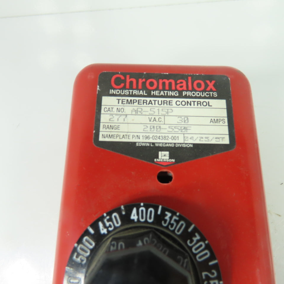 Chromalox AR-515P Temperature Control Thermostat 277VAC 30A 200-550F