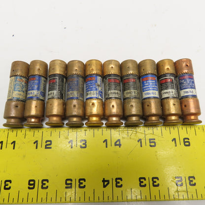 Fusetron FRN-R-5 5A 250V Dual Element Time Delay Current Limiting RK5 Lot Of 10