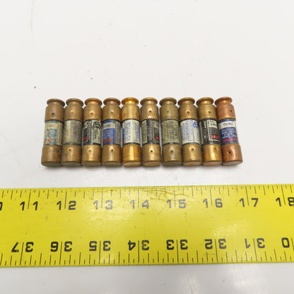 Fusetron FRN-R-5 5A 250V Dual Element Time Delay Current Limiting RK5 Lot Of 10