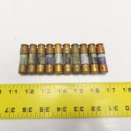 Fusetron FRN-R-5 5A 250V Dual Element Time Delay Current Limiting RK5 Lot Of 10