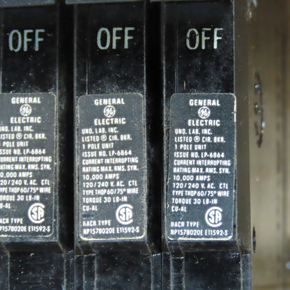 General Electric THQP120 Circuit Breaker 1-Pole 20A 120/240V Thin Series Lot/14