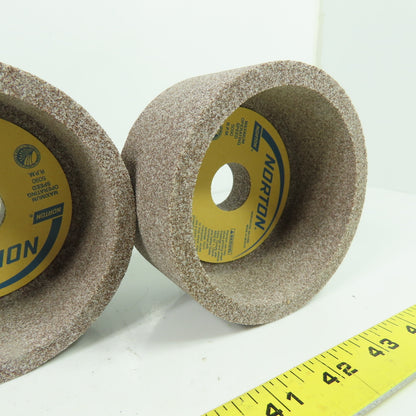 Norton 53A60-J8VH Cup Grinding Wheels 4.5" x 2-1/4" x 1" 60 Grit Lot of 4
