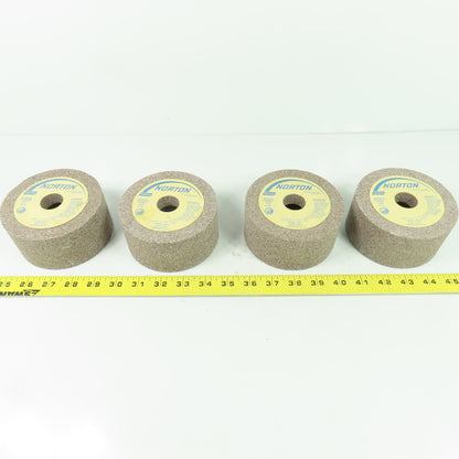 Norton 53A60-J8VH Cup Grinding Wheels 4.5" x 2-1/4" x 1" 60 Grit Lot of 4