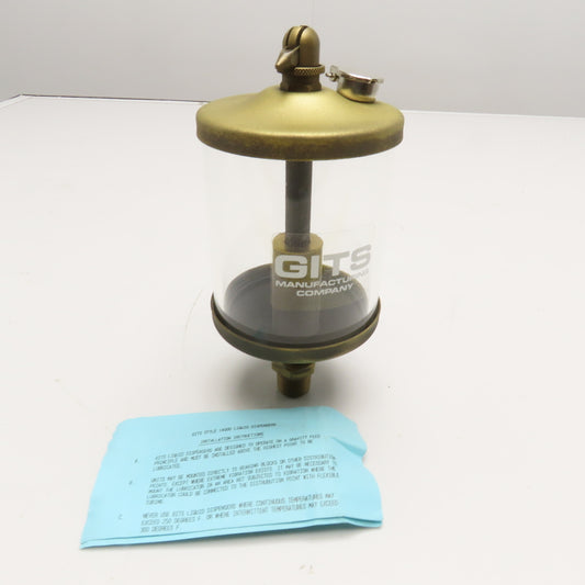 Gits Style 14000 Liquid Dispenser New Damaged Cracked Sight Glass