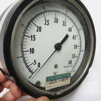 Ashcroft 0-60 In Water Pressure Gage 5" Dial 1/2" NPT Bottom Ported