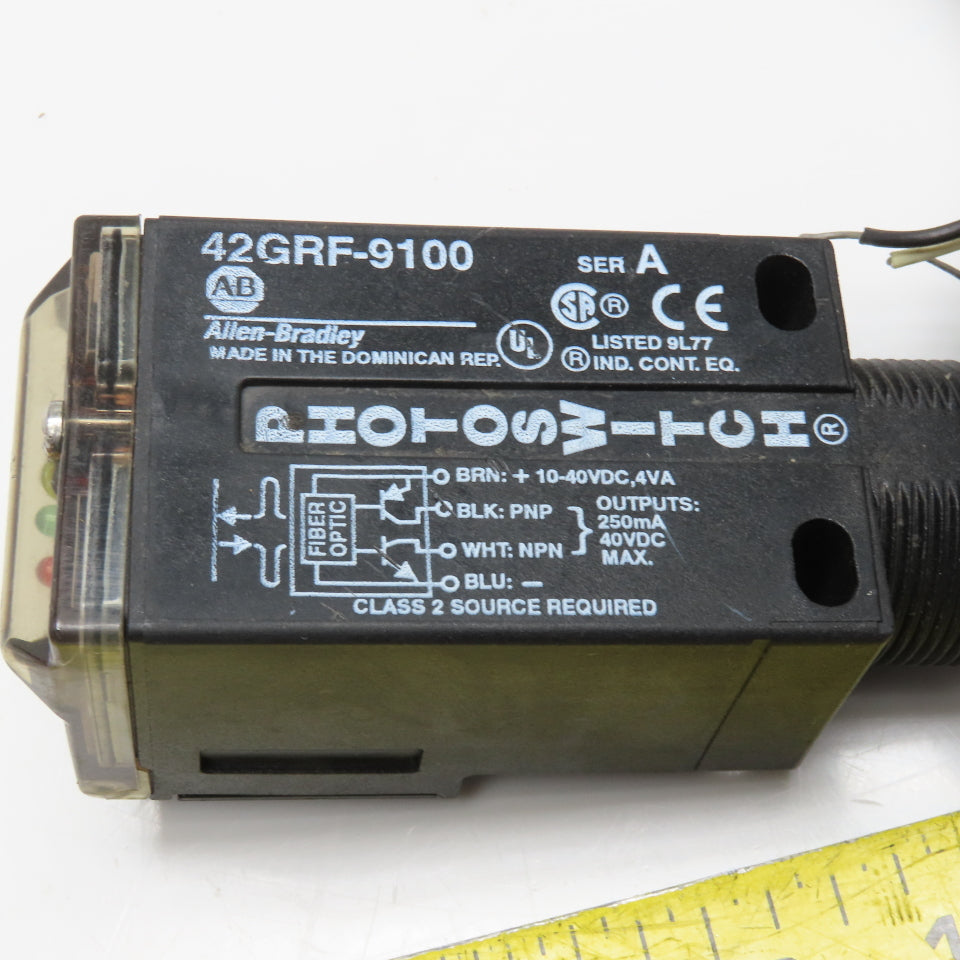 Allen Bradley 42GRF-9100 Fiber Optic Photoelectric Sensor Switch