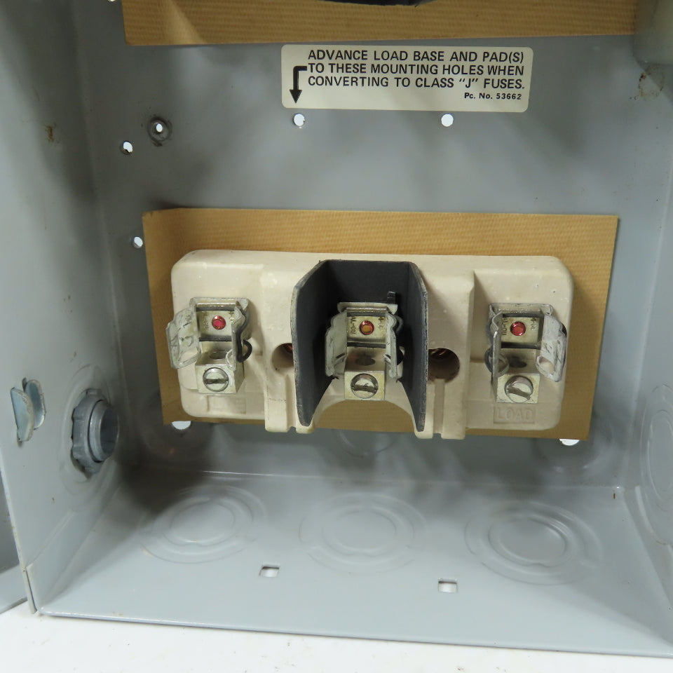 Siemens F351 30A 3-Pole Fusible Safety Disconnect Switch 600V