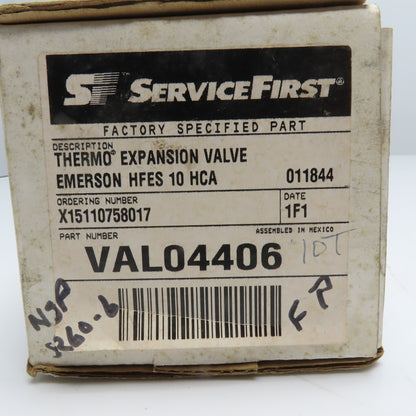 Service First VAL04406 Thermo Expansion Valve Body Emerson HFES 10 HCA