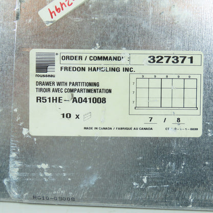 Rousseau R51HE-A041008 Pack of 10 Drawer Partitions for R51HE Series Drawers