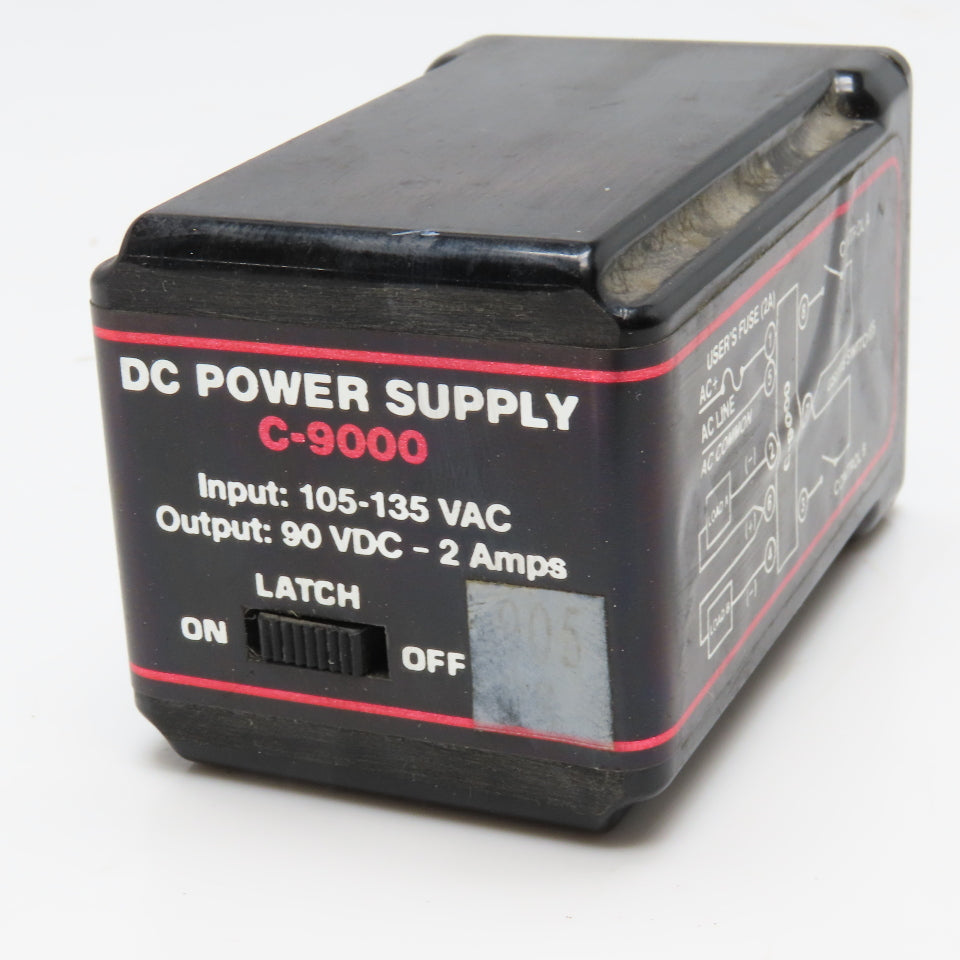 Electroid Company C-9000 105-135VAC Plug In DC Power Supply 90VDC Output