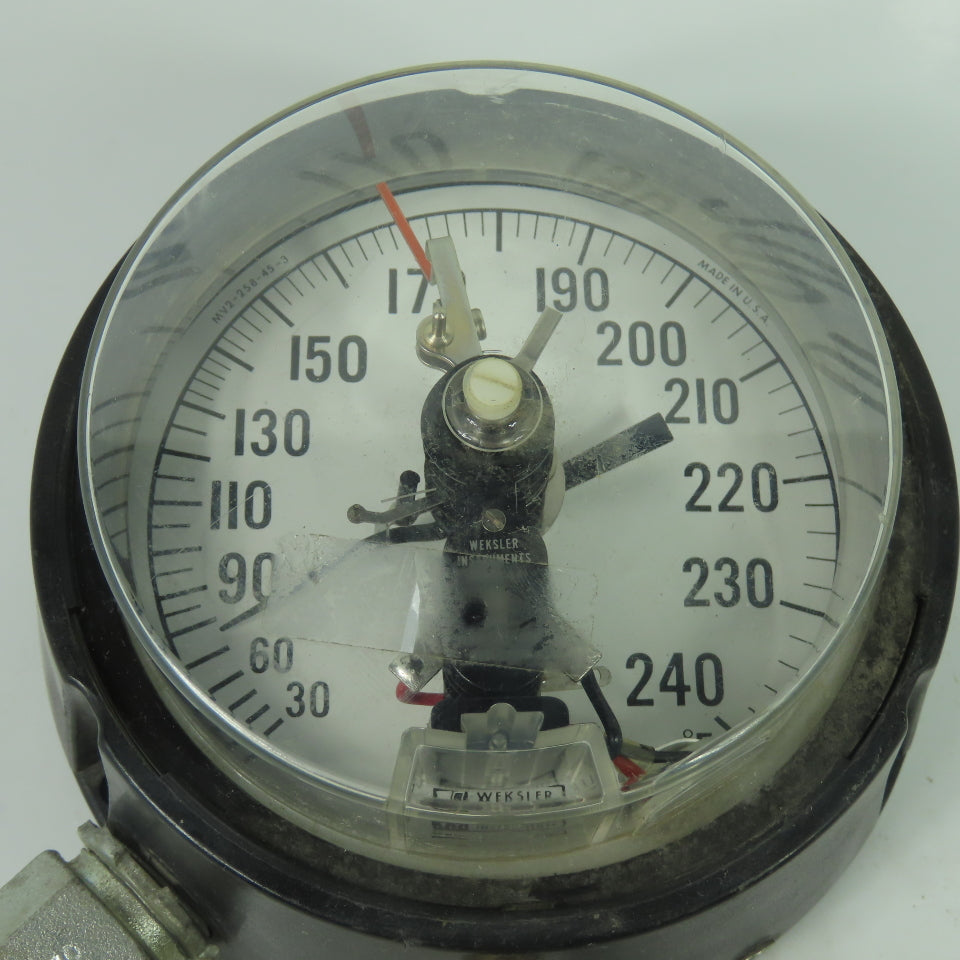 Weksler Instruments MV2-258-45-3 Dial Thermometer Temperature Guage 30-240 °F