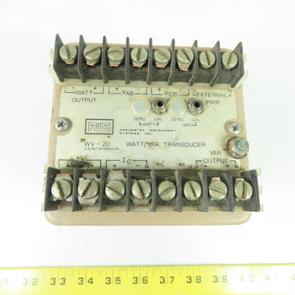 RIS WV 20-P1-E0-C5 -XA -F60-W1-Z0-A2 Watt/VAR Transducer