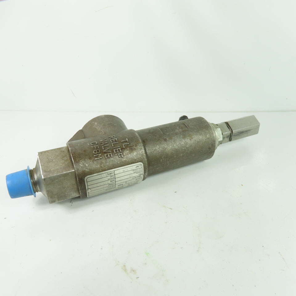 Taylor Tools 82-105151 1/2" S.S. Relief Valve 25 GPM 21 PSI T-8200-1