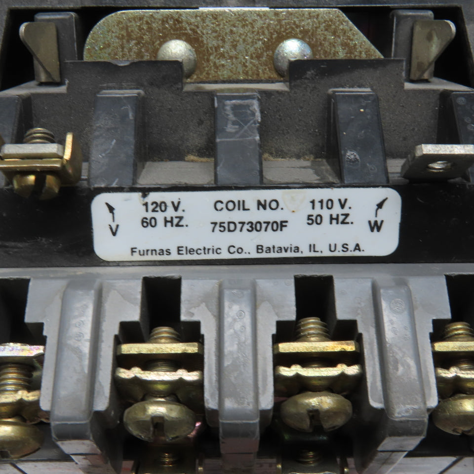 Furnas 14DP32A Size 1 Contactor Motor Starter 600V 10Hp 600VAC 110V Coil
