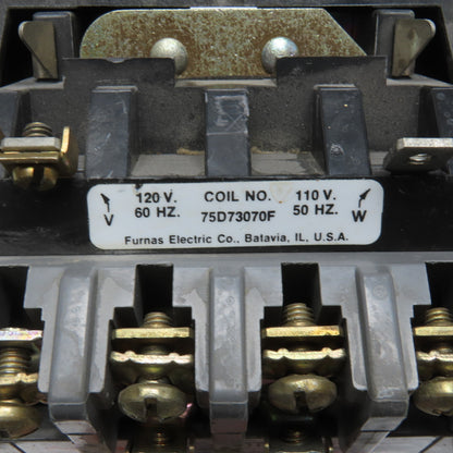 Furnas 14DP32A Size 1 Contactor Motor Starter 600V 10Hp 600VAC 110V Coil