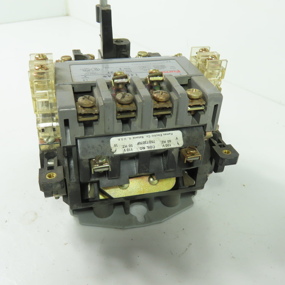 Furnas 14DP32A* Size 1 27A 3Ph Motor Starter Contactor 600VAC 110/120V Coil