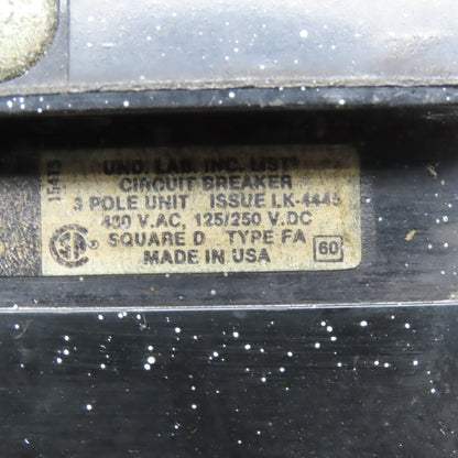 Square D LK-4445 20A 480V Type FA Molded Case Circuit Breaker