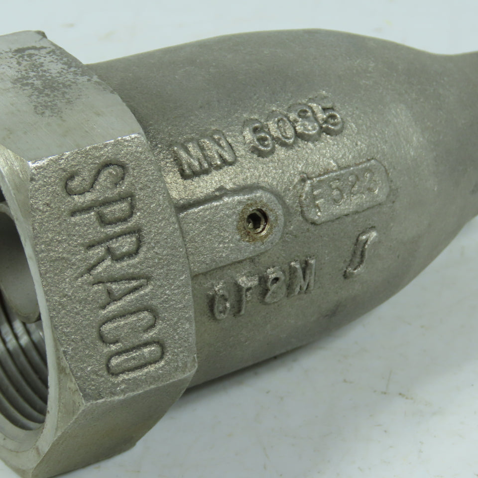 Lechler MN 6035 459.475.17.BZ Spraco Axial Full Cone Spray Nozzle 316 Stainless