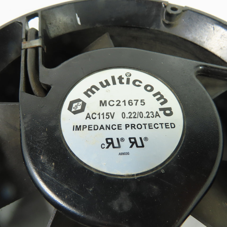Multicomp MC21675 AC Axial Fan 115V 0.22/0.23A Impedance Protected
