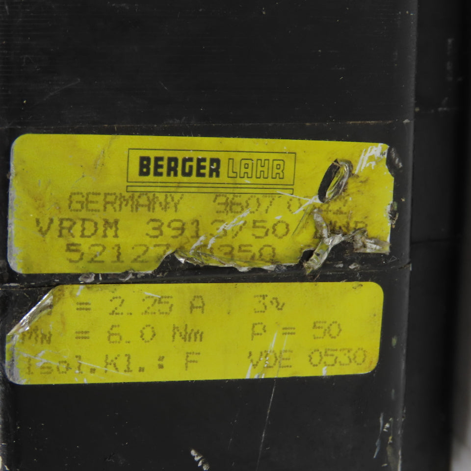 Berger Lahr 52127 4350 VRDM 3913/50 LWB 3-Phase Stepper Motor 6Nm 2.25A IP50