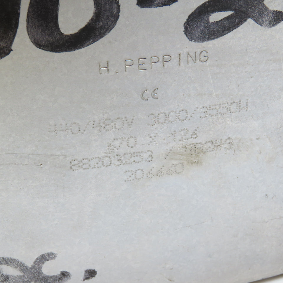 H Pepping 670mm x 126mm Band Heater 3000/3550W 440/480V 2 Pcs. Set