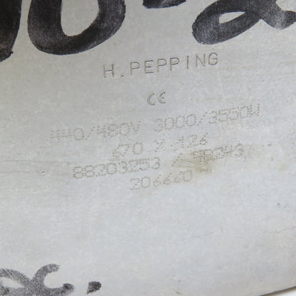 H Pepping 670mm x 126mm Band Heater 3000/3550W 440/480V 2 Pcs. Set