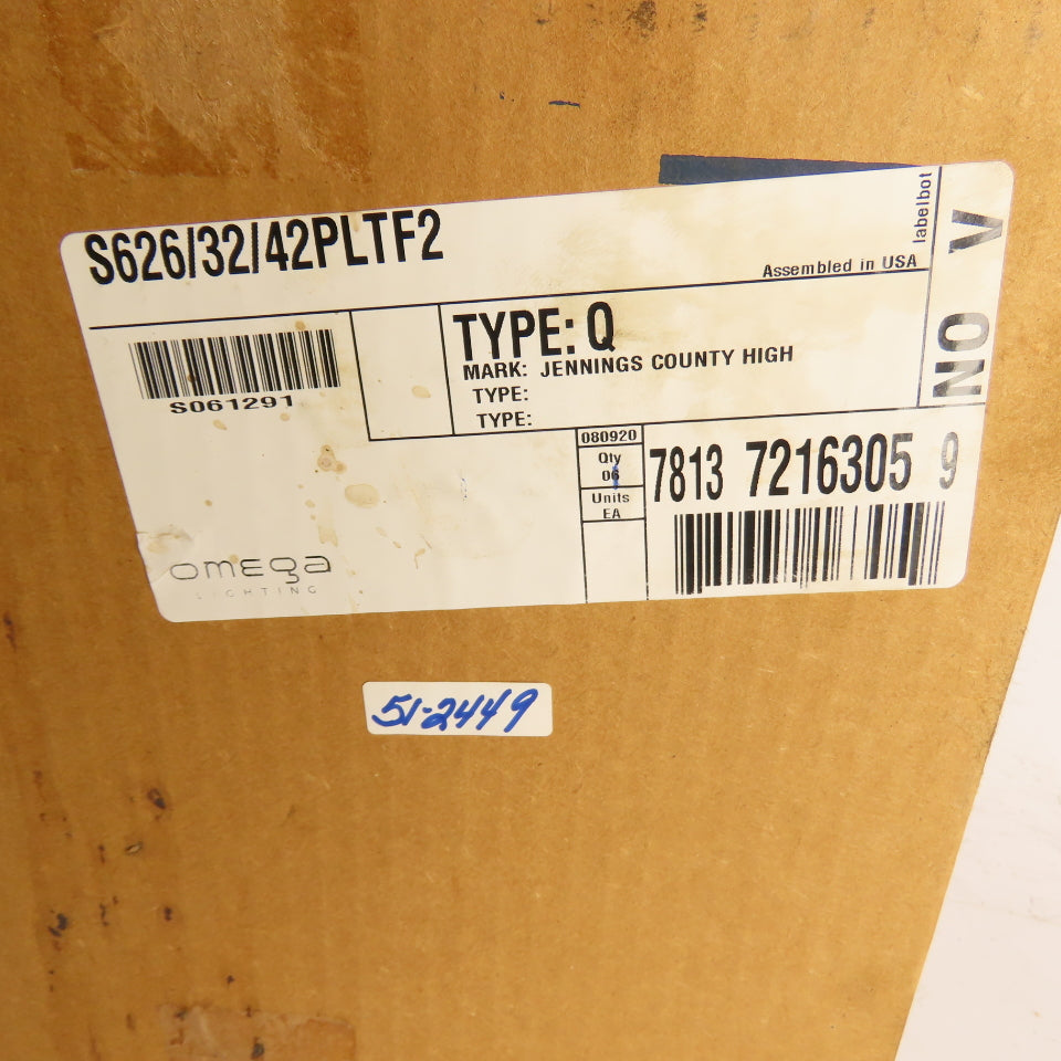 Omega Lighting S626/32/42PLTF2 Type Q Recessed Lighting Rough-In Housing 32/42W