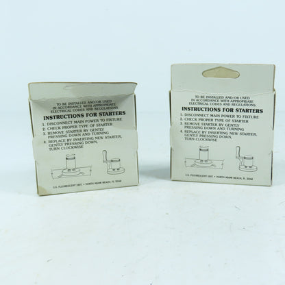 U.S. Fluorescent FS 12 Fluorescent Light Starter FS-12 32W Circleline Lot/4
